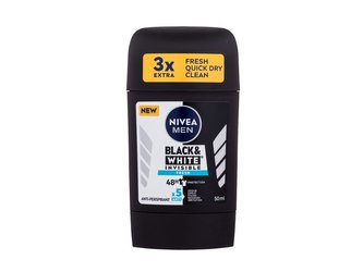 Nivea Tuhý antiperspirant Black & White Invisible Fresh 50 ml man