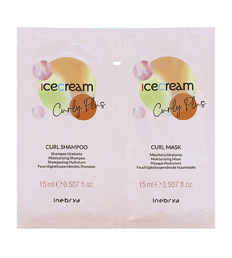 Inebrya Ice Cream Curly Plus Curl Shampoo 15 ml + Curl Mask 15 ml