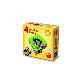 Dřevěné kostky Krtek