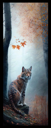 Sběratelská záložka - Podzimní les 1