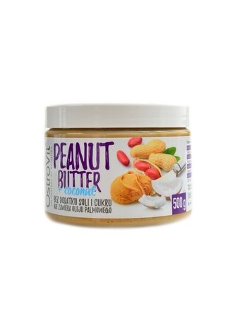 Ostrovit - Nutvit 100% peanut + coconut butter 500g arašídovo kokosové máslo