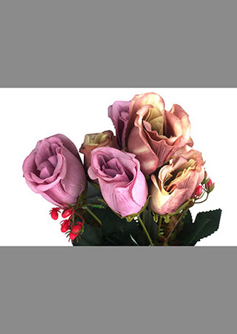 Růže puget, barva lila-smetanová. Květina umělá.