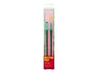 Real Techniques Nectar Pop kartáček na řasy Spoolie RT 077 1 ks + kosmetický štětec Smudge Liner RT 073 1 ks