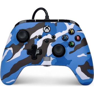 PowerA Enhanced drátový herní ovladač (Xbox) Blue Camo (non-metallic)