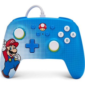PowerA Enhanced drátový herní ovladač - Mario Pop Art (Switch)