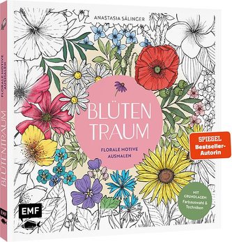 Blütentraum - Florale Motive ausmalen