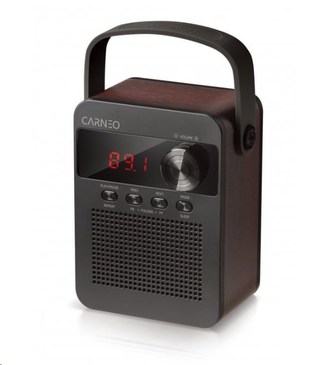 CARNEO F90 FM rádio, bluetooth reproduktor, black/wood CARNEO F90 FM rádio, bluetooth reproduktor, black/wood