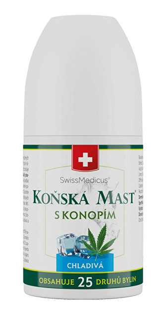 Swissmedicus Koňská mast s konopím chladivá – roll-on 90 ml