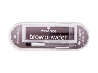 Essence Brow Powder Pudr na obočí Set 2,3 g 02 Dark & Deep pro ženy