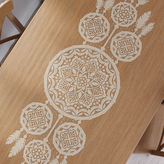 Žakárový běhoun LEA 155x45 cm béžová MyBestHome