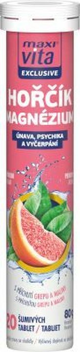Maxi Vita Exclusive Magnesium 20 šumivých tablet
