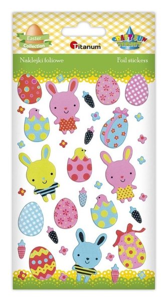Naklejki wypukłe Wielkanoc 38szt