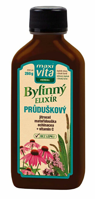Maxi Vita Herbal Bylinný elixír průduškový 200 ml