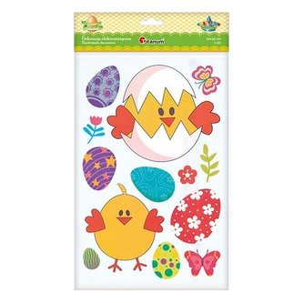 Dekoracje elektrostatyczne Wielkanoc 13szt