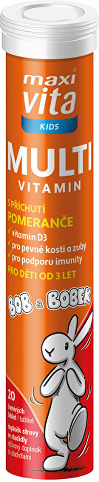 Maxi Vita Kids Multivitamin 20 šumivých tablet