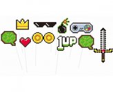 Foto doplňky fotokoutek Minecraft  10 ks - Godan