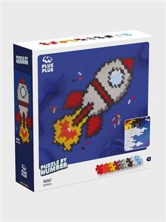 Plus-Plus Mini Skládej podle čísel Raketa 500 ks