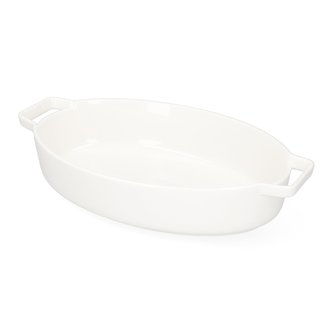 Keramický pekáč BAKER bílá 36x22 cm Homla