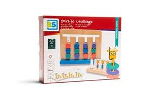 BS Toys Drewniana gra logiczna Wyzwanie Żyrafy