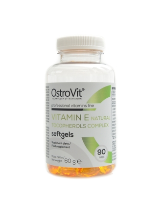 Ostrovit - Vitamin E natural tocopherols complex 90 kapslí