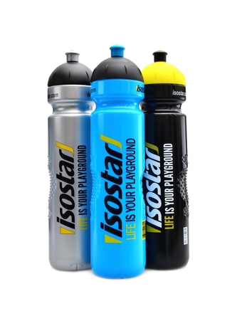 Isostar - Isostar cyklistická lahev bidon se špuntem 1000ml - tyrkysová