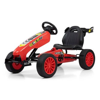 Dětská šlapací motokára Go-kart Milly Mally Rocket červená Dětská šlapací motokára Go-kart Milly Mally Rocket červená