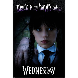 Plakát Wednesday - Black is my Happy Colour