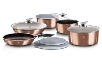 Sada nádobí s odnímatelnou rukojetí 12 ks Rosegold Metallic Line Sada nádobí s odnímatelnou rukojetí 12 ks Rosegold Metallic Line