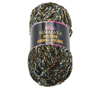 Příze DOLPHIN animal color - zvířecí kůže - rezavá, šedá - 100g / 90 m