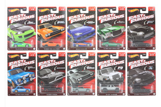 Hot Wheels Tematický angličák-Rychle a zběsile asst HNR88