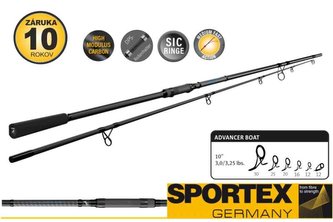 Kaprové pruty SPORTEX Advancer CS-2 Stalker 10ft/300cm - 3,00lbs