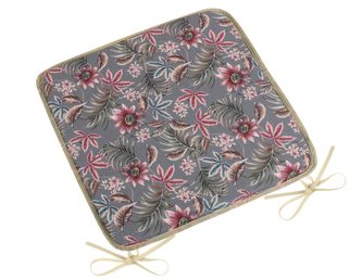 Sedák DITA hladký - mučenka - šedá, vínová - 40x40 cm, hladký