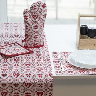 HOME ELEMENTS Prostírání 33*45 cm, Srdce