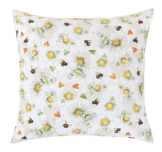 Povláček EMA - kytičky a včelky - 45x45 cm