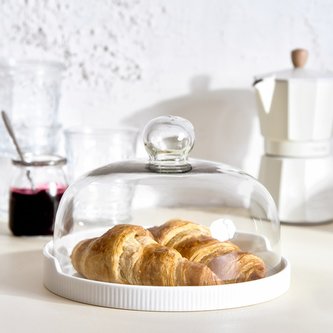 Podnos s poklopem| FINCAN | na pečivo a dorty | 22 cm | ALL 958377