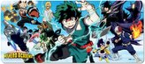 Herní podložka na stůl My Hero Academia: Koláž a logo (80 x 35 cm)