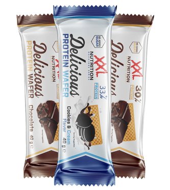 XXL Nutrition Delicious Wafer protein bar 40g - cookies