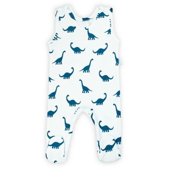 Kojenecké bavlněné dupačky Nicol Ivo modrá - velikost 68 (4-6m)