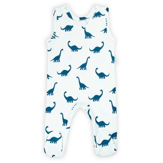 Kojenecké bavlněné dupačky Nicol Ivo modrá - velikost 56 (0-3m)