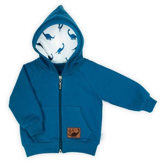 Kojenecká tepláková mikina s kapucí Nicol Ivo modrá - velikost 62 (3-6m)