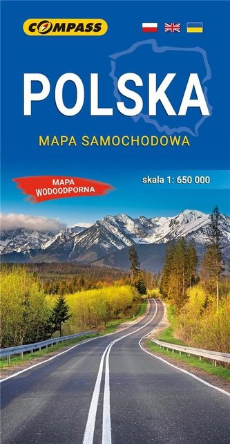 Mapa samochodowa. Polska 1:650 000 lam w.2023 Mapa samochodowa. Polska 1:650 000 lam w.2023