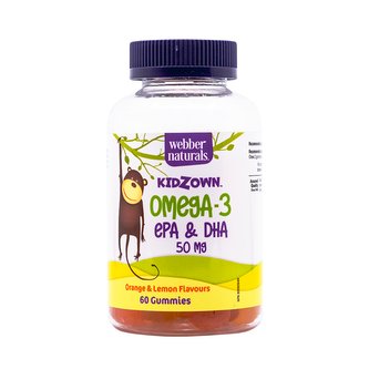 Webber Naturals Kidzown Omega-3 EPA & DHA 60 gummies