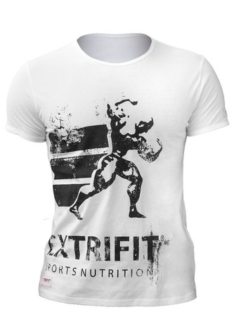 Extrifit Triko 06 bílá LOGO černá L