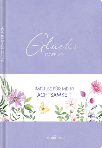 Glückstagebuch Soft Touch Flieder, vegan