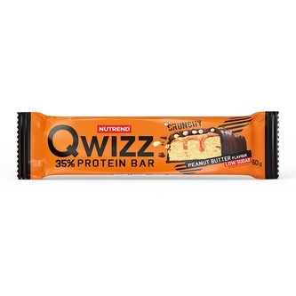 Nutrend Qwizz 35% Protein Bar 60 g peanut butter (arašídové máslo)