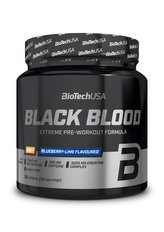 BioTech Black Blood NOX+ 330 g blueberry lime (borůvka-limeta)
