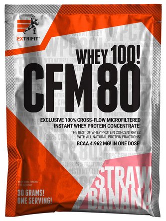 Extrifit CFM Instant Whey 80 30 g strawberry -banana (jahoda-banán)