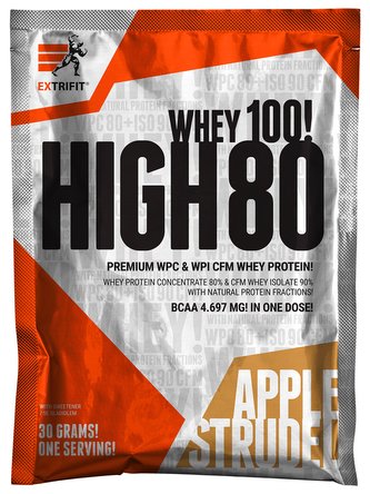 Extrifit High Whey 80 30 g apple strudel (jablečný závin)