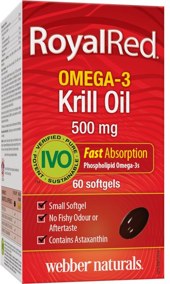 Webber Naturals Omega-3 Krill Oil 500 mg 60 tobolek