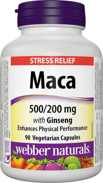Webber Naturals Maca with Ginseng 500/200 mg 90 cps